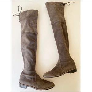 Stuart Weitzman OTK Lowland Boots Shoes Suede